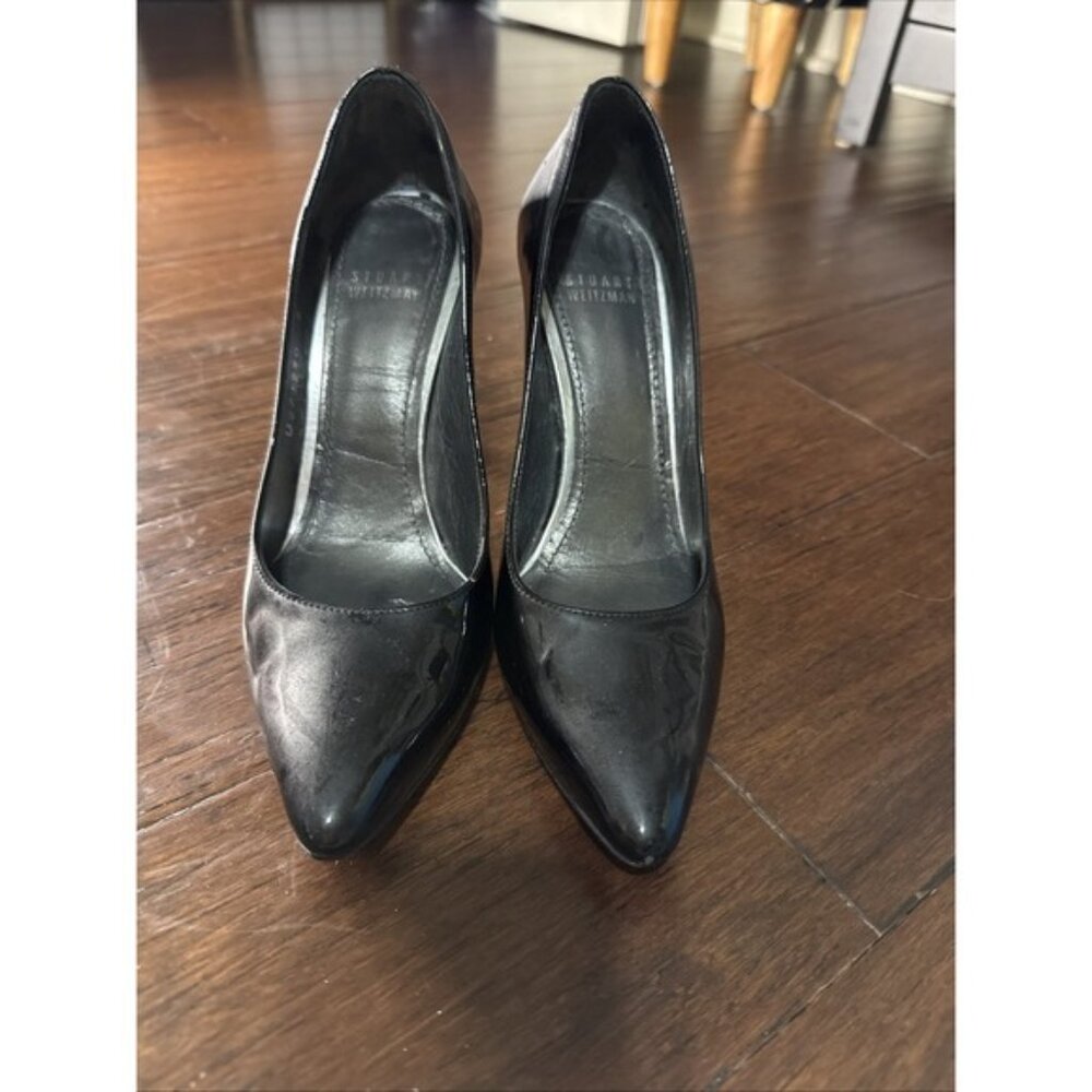 Stuart Weitzman Women's Black Heel Pump Size 6 Medium